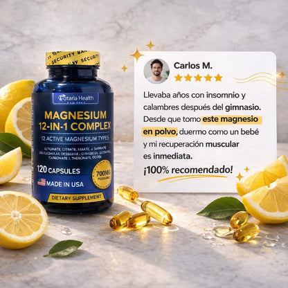 Complejo de Magnesio 12 en 1 Totaria Health 2x1